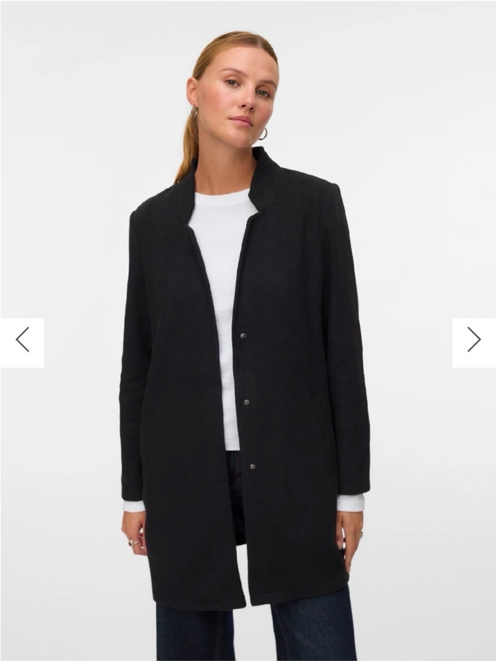 Vero Moda Heather Gray Snap Closure Light Jacket